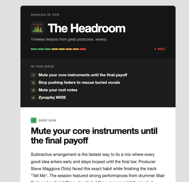 The Headroom deep dive article